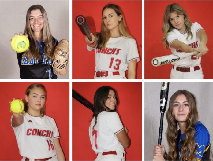 a series of photos of a girl in baseball uniforms